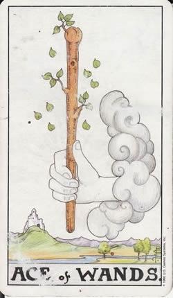 塔罗牌权杖一(首牌)正位与逆位的含义解读-The Fool